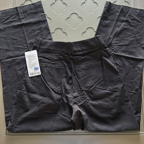 🆕 LULULEMON Pleat-Front High-Rise Trouser Black NWT Size 8 - Picture 11 of 16